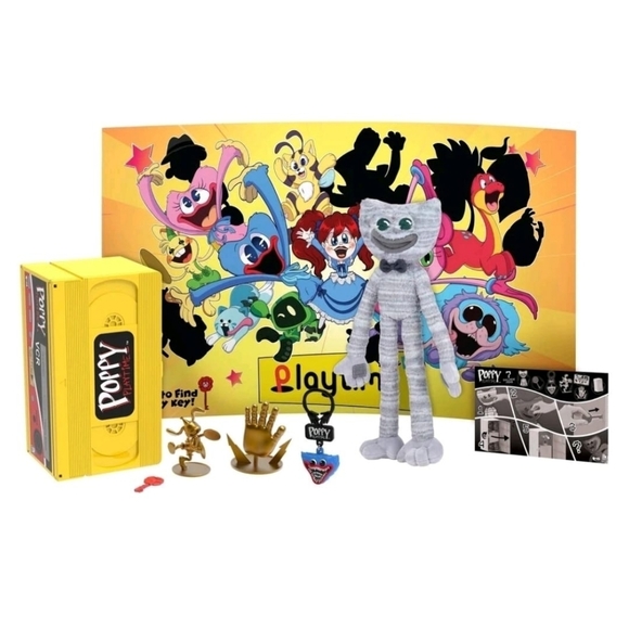 Poppy Playtime Other - POPPY PLAYTIME VHS PLUSH BUNDLE ACTION FIGURE PLAYSET LOT 7 EXCLUSIVE ITEMS NEW